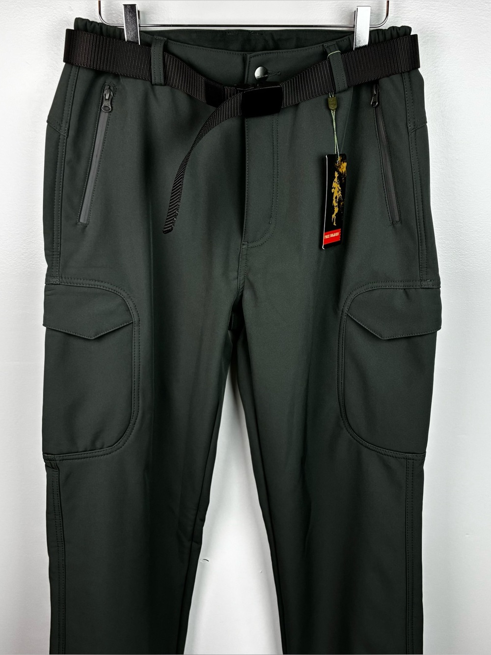 Free Soldier NWT Softshell Fleece Lined Cargo Outdoor Pants